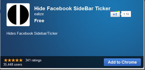 Hide Facebook SideBar Ticker