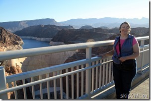 Oct 26, 2013: Mary Lou at the new Hoover Dam bridge