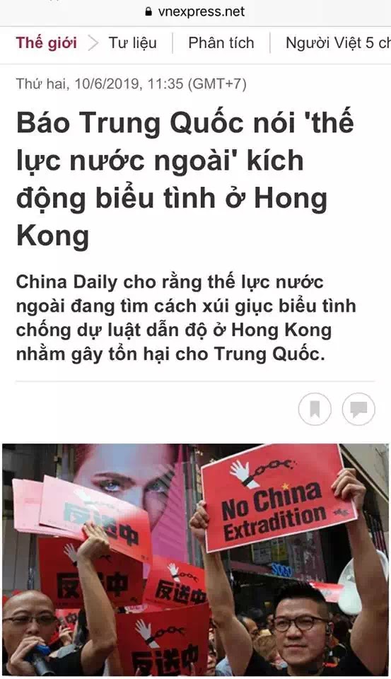Người Hong Kong xuống đường vì điều gì?