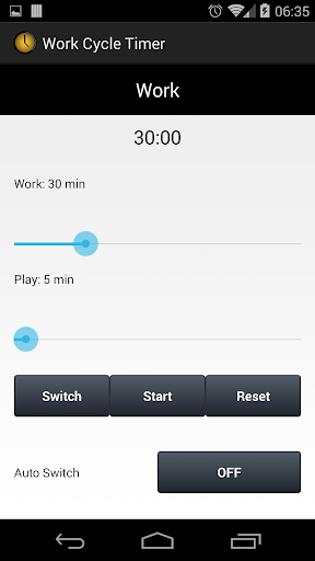 Work Cycle Timer