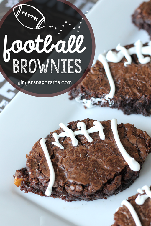 Football Brownies at GingerSnapCrafts.com #ChocolatefortheWin #collectivebias #shop