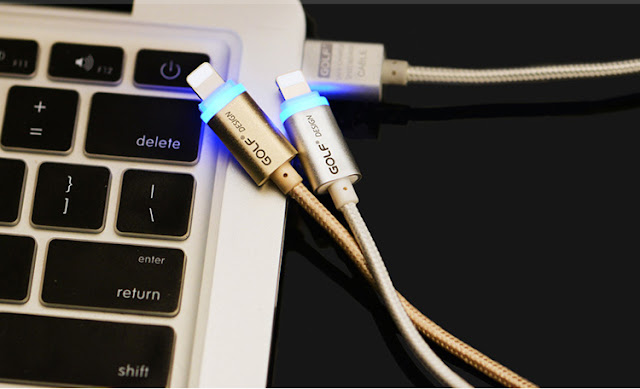 Cáp sạc Lightning LED cho iPhone (loại 1m) Cáp iPhone