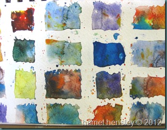 watercolor squares