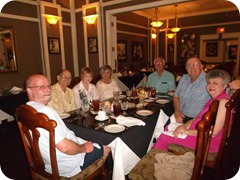 Dinner with our Bonifay group