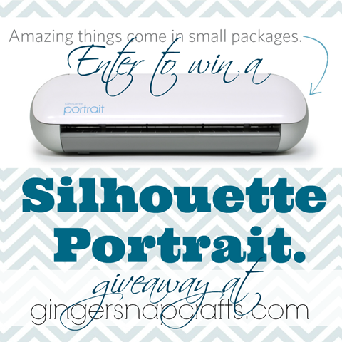 enter to win a Silhouette Portrait #giveaway #gingersnapcrafts #silhouette