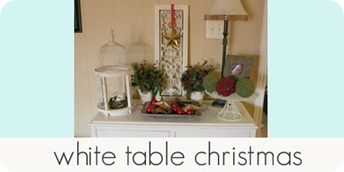 white table christmas