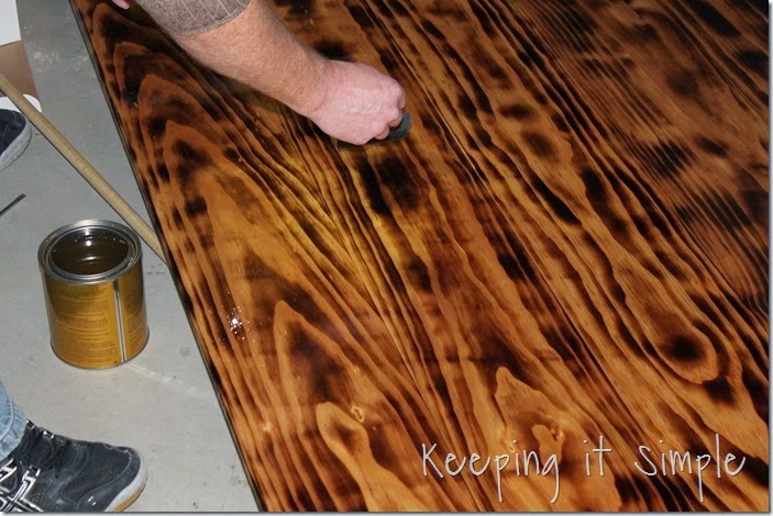 DIY-Dining-Table-With-Burned-Wood-Finish #Bernzomatic (39)