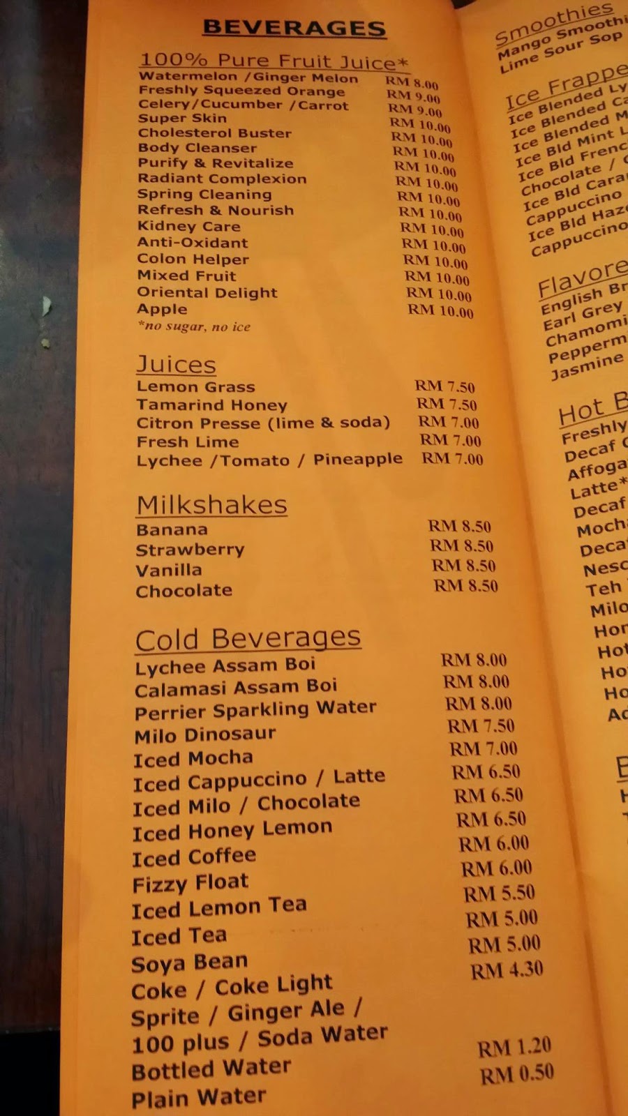 Eye Talk Nose (I Don't Know) Food Menu Malaysia Decanter Bukit Damansara