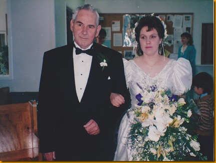 Dad and me - wedding