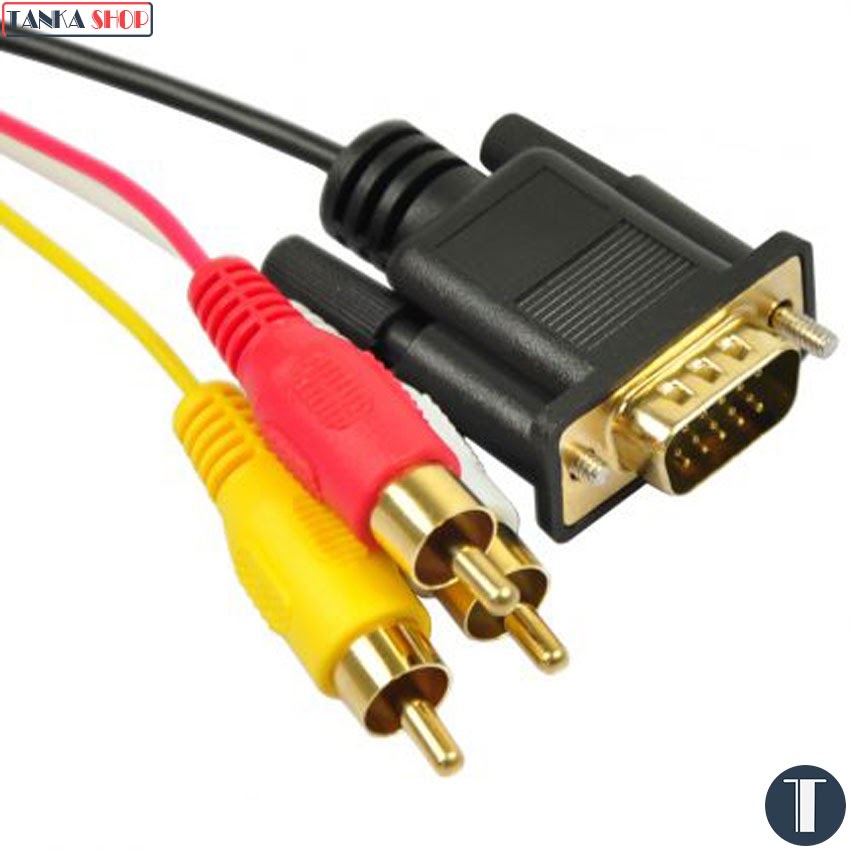 Cáp chuyển VGA sang AV Cáp chuyển VGA sang 3 RCA