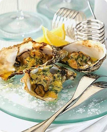 Ostriche gratinate Ostriche gratinate