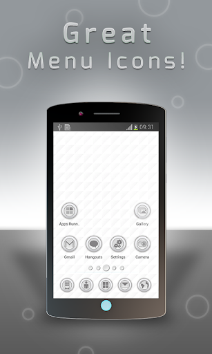 Pure White GO Launcher Theme