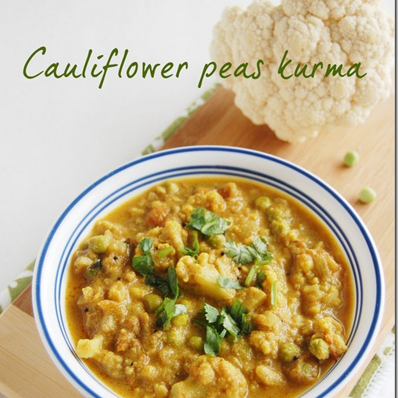 Cauliflower peas kurma