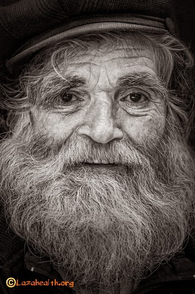 Nature paints the most beautiful masterpieces: Portrait of an old man