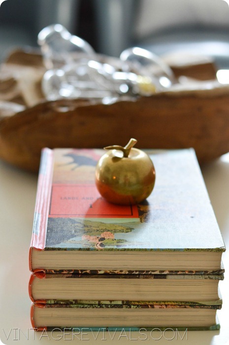 Vintage Books Brass Apple