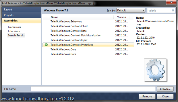 Telerik.Windows.Controls.Premitives Library Reference Added Telerik.Windows.Controls.Premitives Library Reference Added