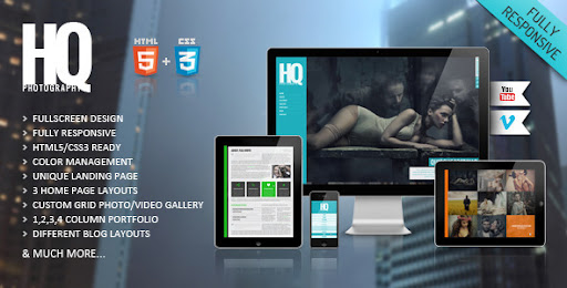 HQ Photo HTML5 Responsive Template - Photography Creative