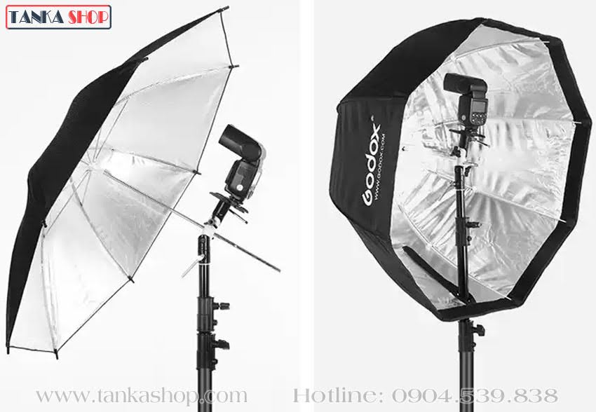 Chân đèn flash, dù hắt sáng Chân đèn flash, dù hắt sáng