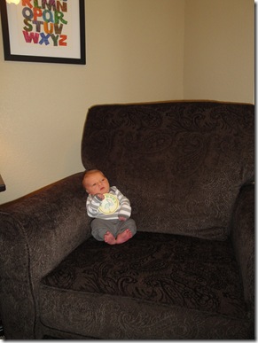 3.  Newborn Knox in chair