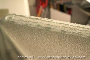 Foam for the Holidays - vintage sewing board via homework | carolynshomework.com