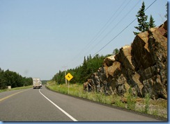 8324 Ontario Trans-Canada Highway 17 - deer warning sign
