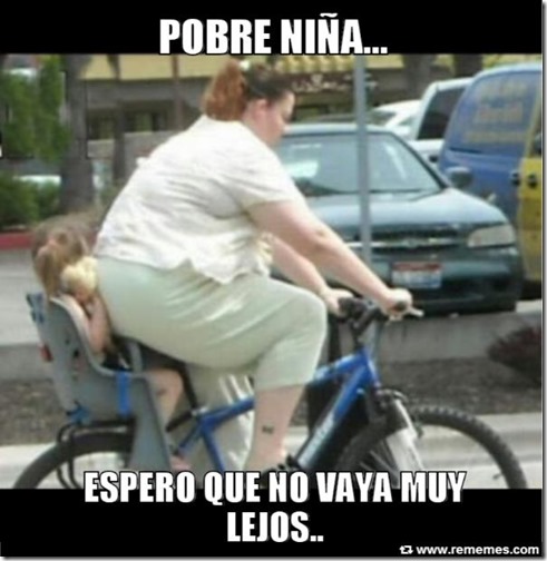 gorda en bicicleta gorda en bicicleta