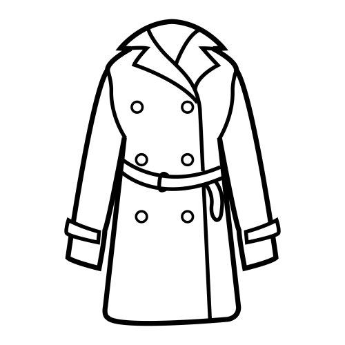 COAT COLORING PAGES - Abrigo 