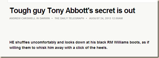 Tough guy Tony Abbott's secret is out - thetelegraph.com.au