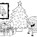 IMAGENES DE BOB ESPONJA EN NAVIDAD PARA COLOREAR BOB ESPONJA EN NAVIDAD
