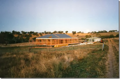 Our House being built 1997