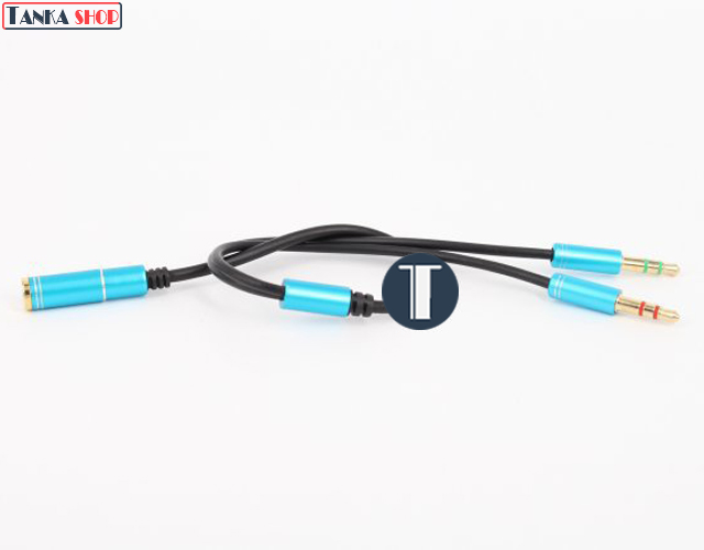 cáp gộp audio tai nghe và micro JSJ C1-2