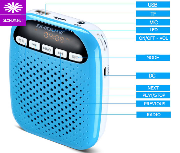 Máy trợ giảng không dây Shidu SD-S378
