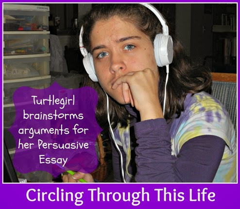 Students learn to brainstorm in one of the first lessons ~ Fortuigence Persuasive Essay Course Review at Circling Through This Life