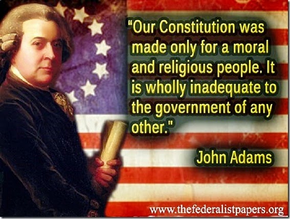 Adams on Constitution - Made for Christian Moral People