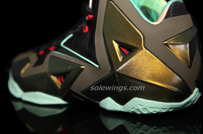 green and black lebrons