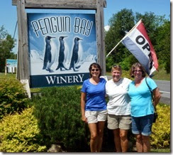 Tricia, Syl and Dot at Penguin Bay Winery