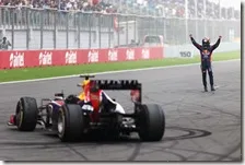 Vettel festeggia il quarto titolo consecutivo
