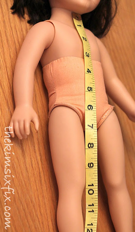 Measuring doll for dress