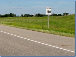 8424 Manitoba Trans-Canada Highway 1 - speed limit sign