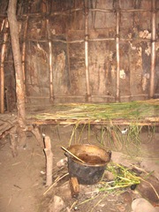 Plimoth Plant inside indian summer house
