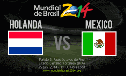 Holanda vs México en Octavos de Final Mundial 2014