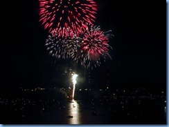 8296 Ontario Kenora Best Western Lakeside Inn on Lake of the Woods - Canada Day fireworks from our room