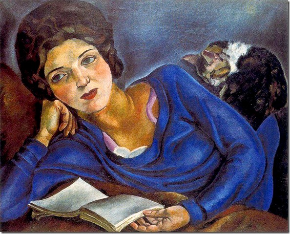 Josep de Togores i Llach -Renée et le chat -1920