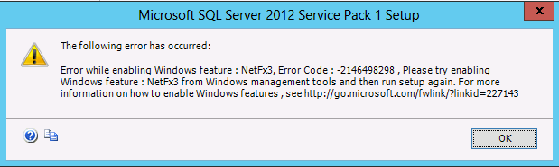Installation Error Installation Error