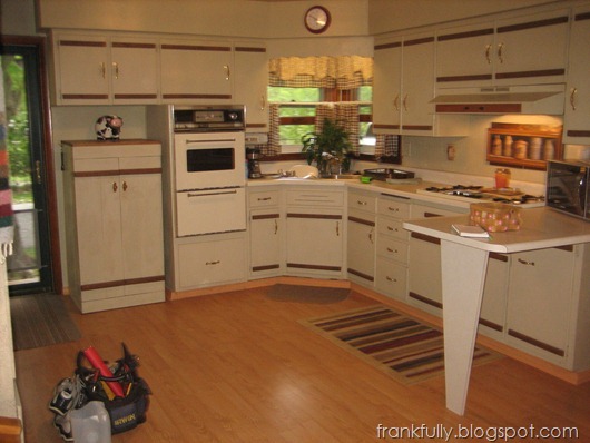 The kitchen at the home inspection, “before”