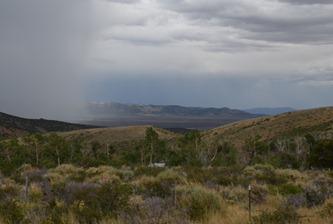 storm toward the east from Angel lake Road from Wells, Nevada south toward the Ruby Mountains