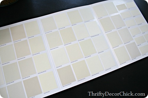 picking out a white paint color