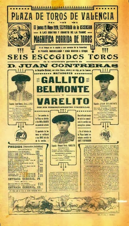 1920-05-13 Valencia Joselito Belmonte Varelito (retocado)