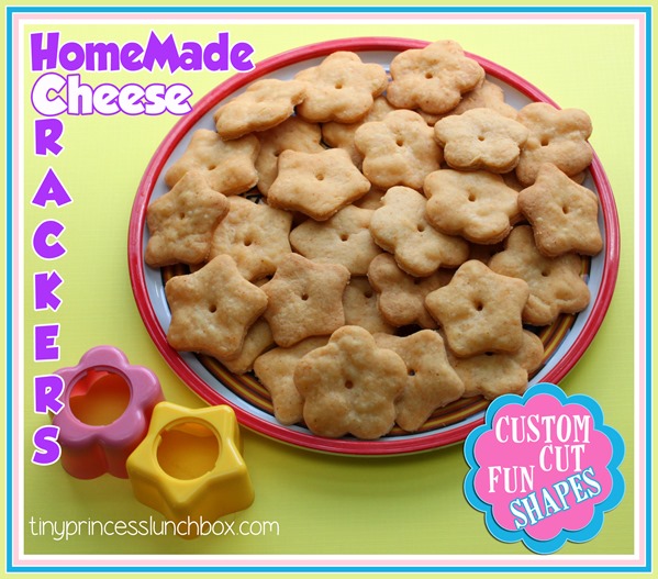 Homemade Cheese Crackers using ONLY four simple ingredients you probably have on hand!