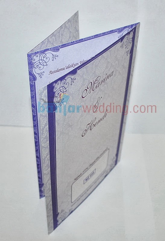Undangan Pernikahan Ungu MZ5 - Banjar Wedding - Banjar Wedding